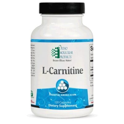 Ortho Molecular L-Carnitine 120 capsules.