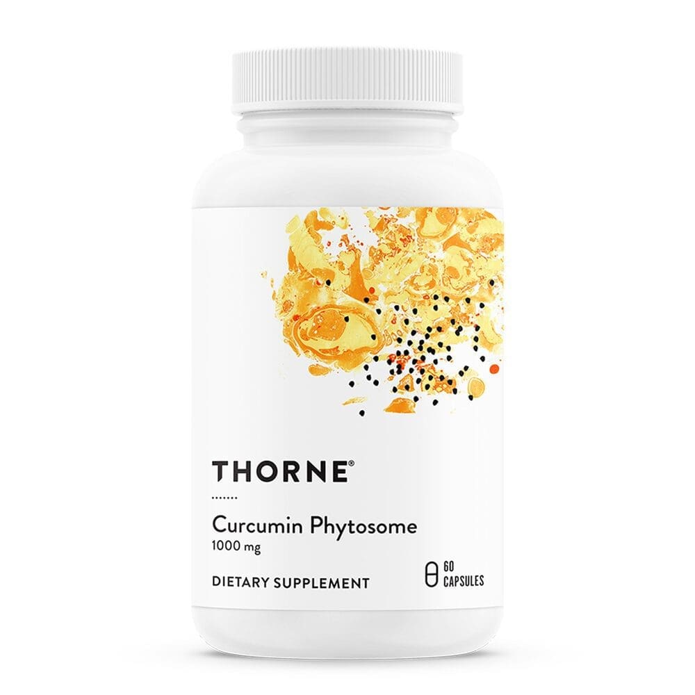 Thorne Curcumin Phytosome 1000mg supplement bottle.
