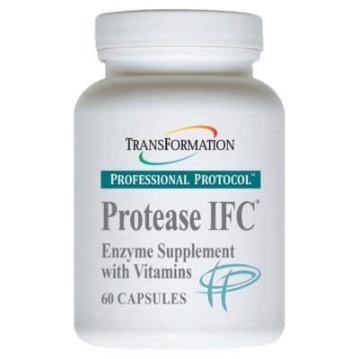Protease IFC enzyme supplement, 60 capsules.