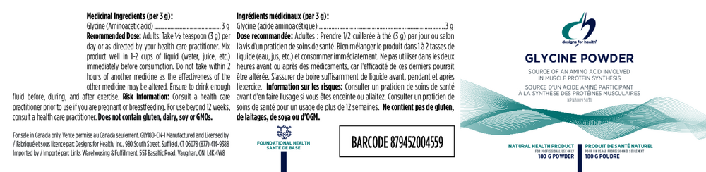 DFH-207 – Glycine Powder (180g) - Image 2